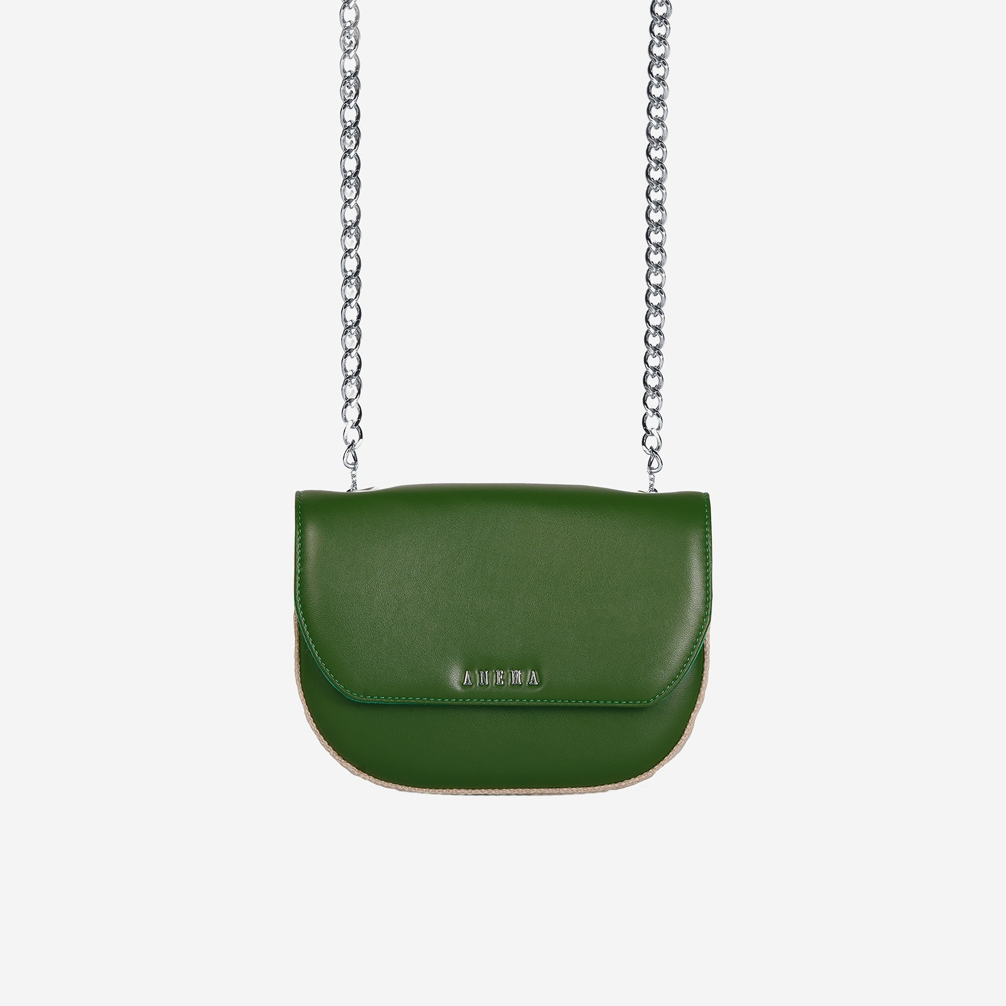 Regina Made outlets In Italy Green Crossbody Bag